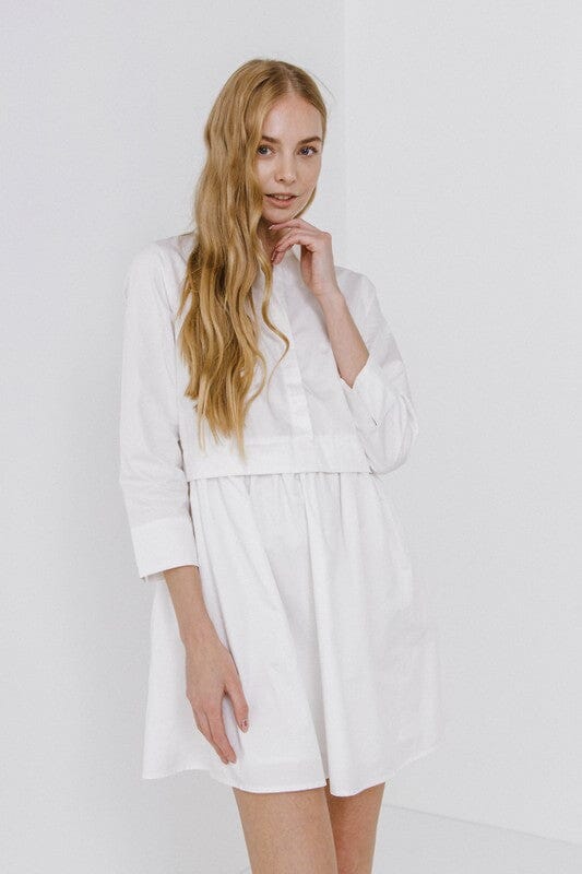 Spring Shirt Dress English Factory