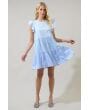 Summer Blues Mixed Media Dress Sugarlips