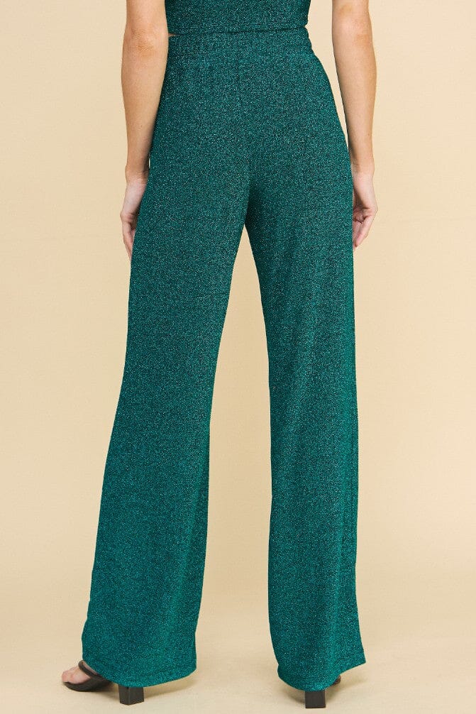 Teal Areum Lurex Pants If She Loves