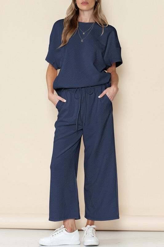 Textured Short/Long Set Shewin