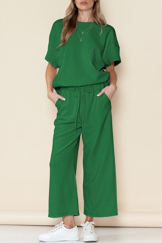 Textured Short/Long Set Shewin