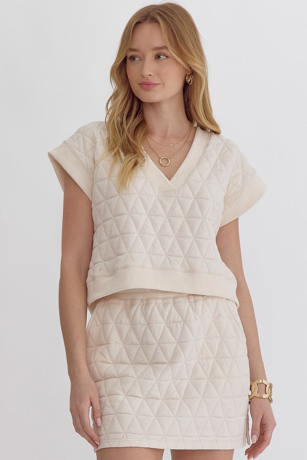 Textured Skirt Set entro