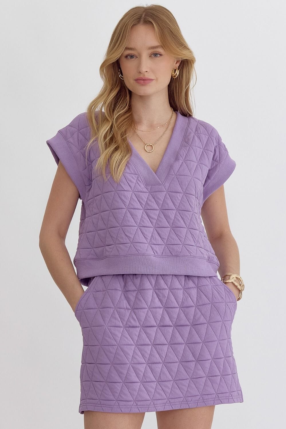 Textured Skirt Set entro