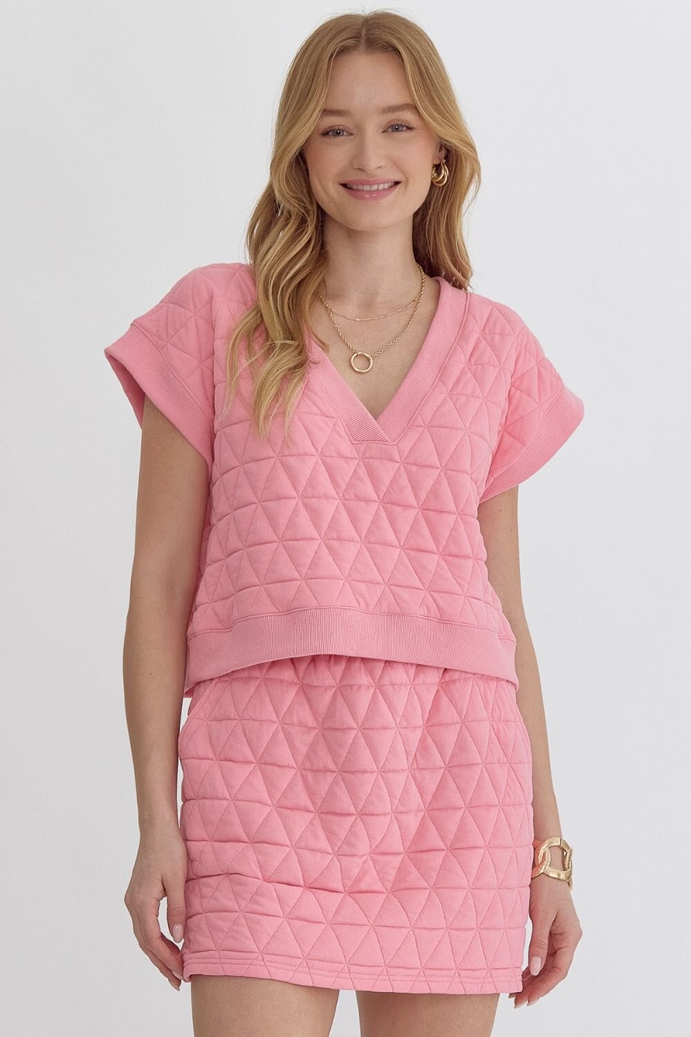 Textured Skirt Set entro