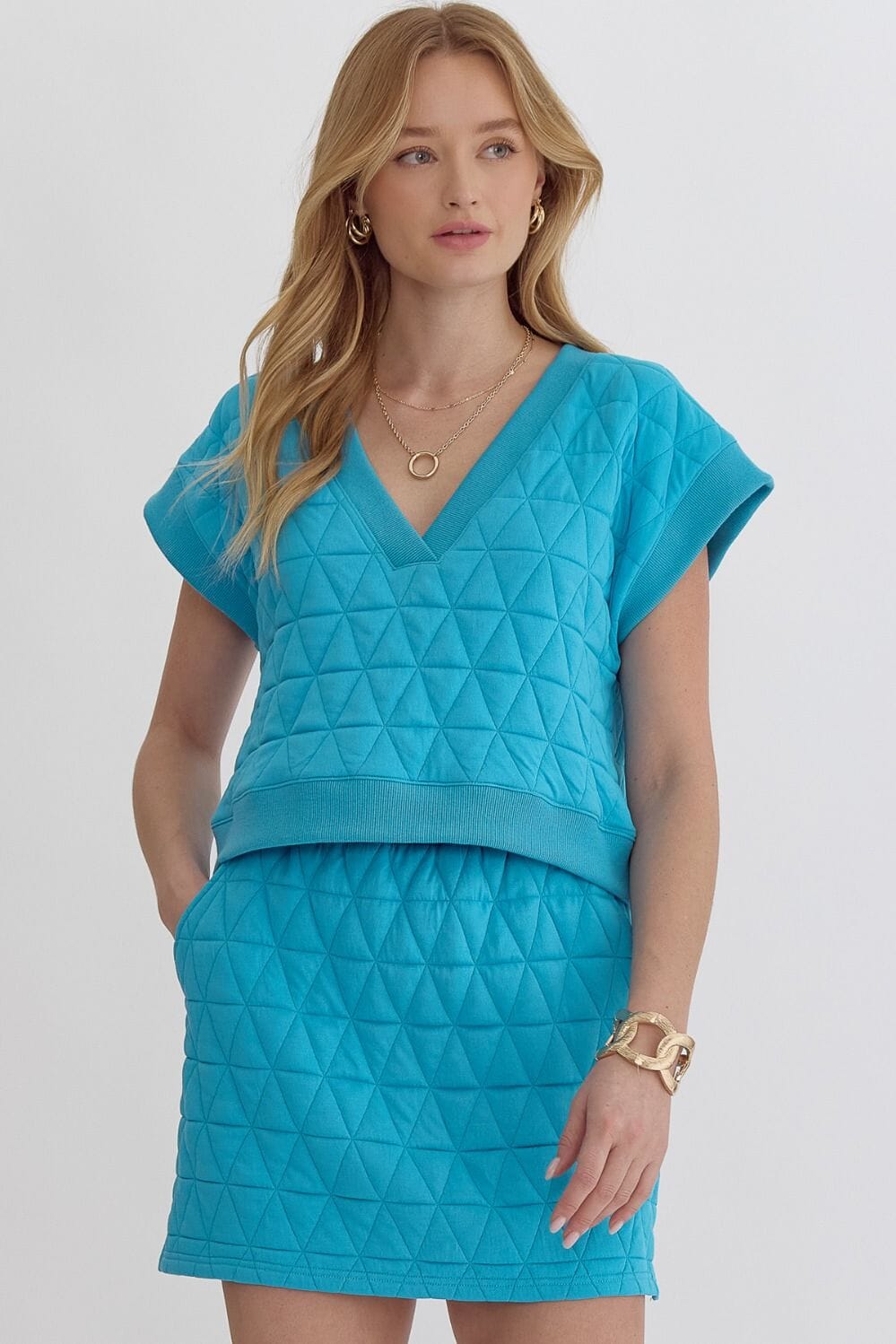 Textured Skirt Set entro