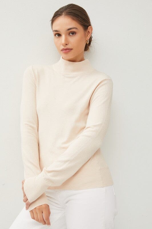The Nicole Mock Neck Sweater Be Cool