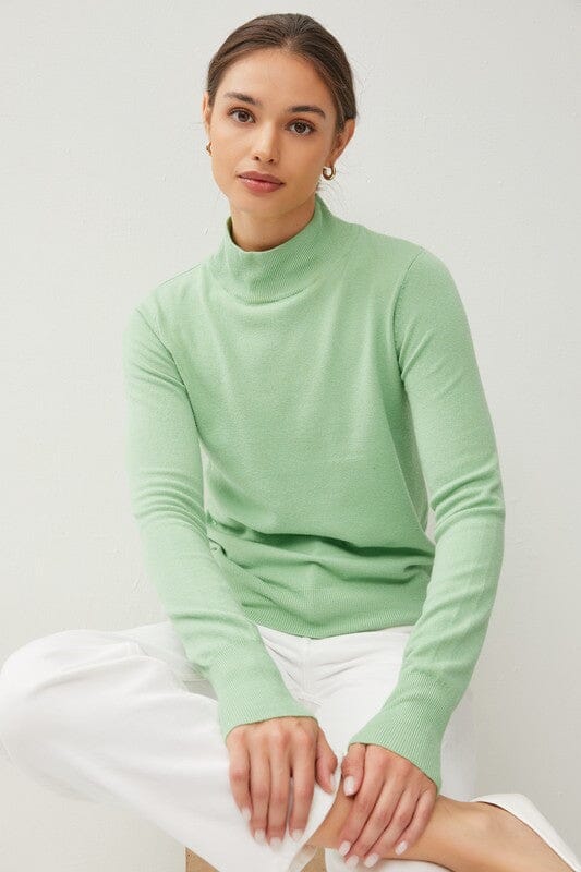 The Nicole Mock Neck Sweater Be Cool
