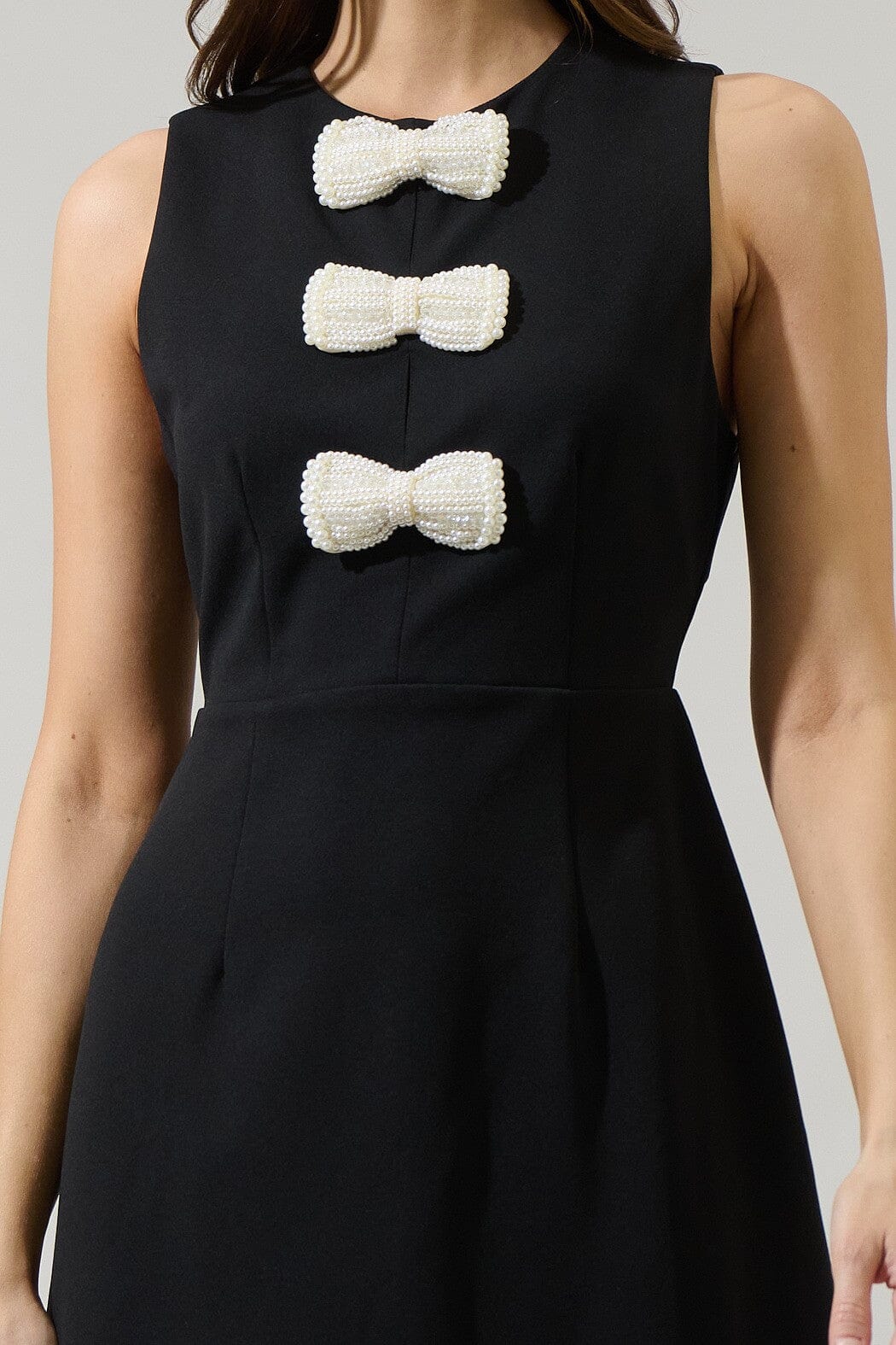 Tiffany Bow Amy Sleeveless Mini Dress Sugarlips