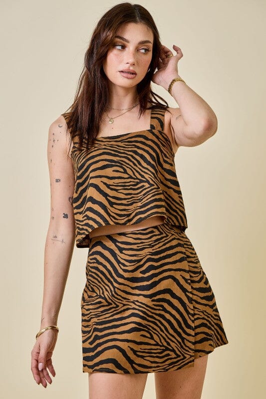 Tiger Skort Set day + moon