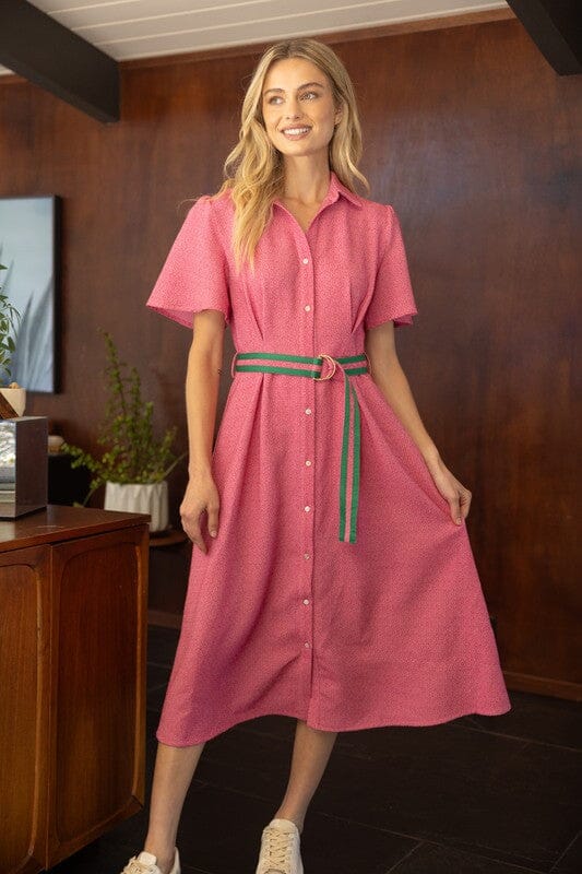 Tweed Collared Midi Voy