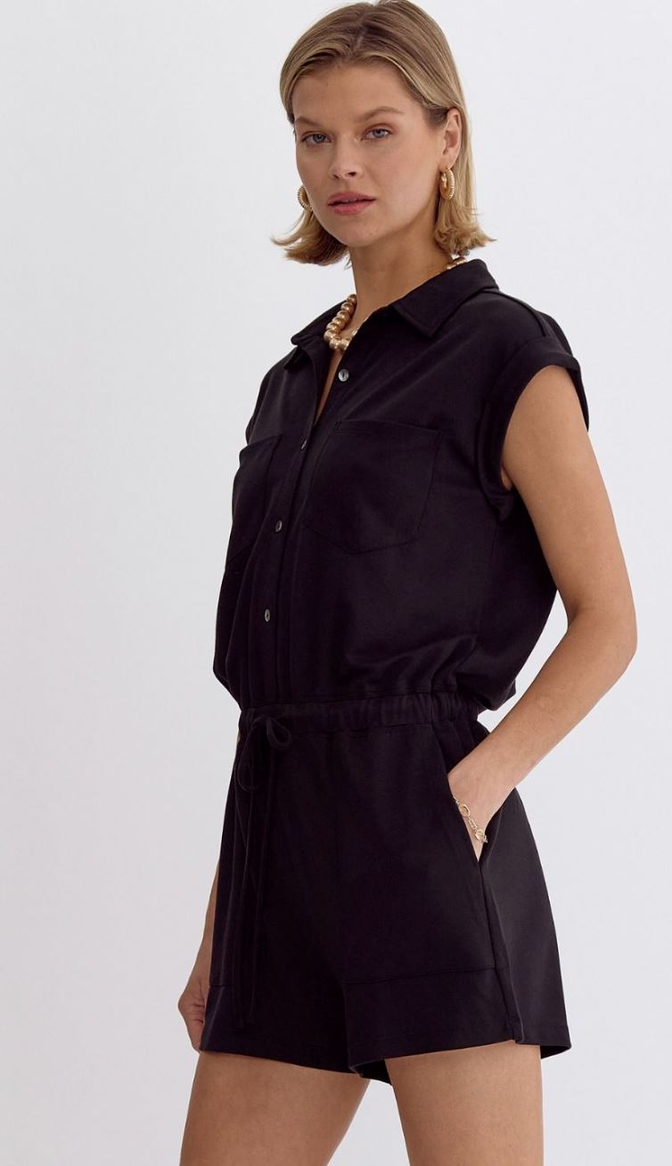 Utility Romper W/ Tie Waist entro