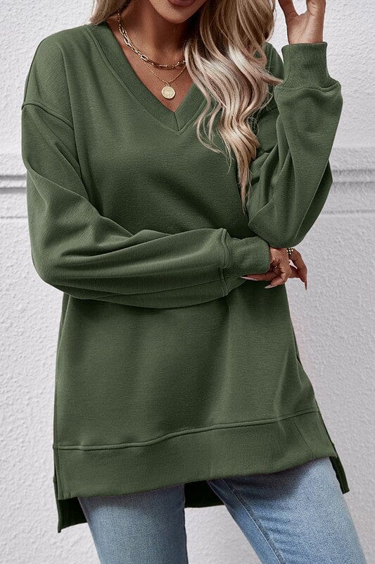 V-Neck Sweatshirt Asia Direct