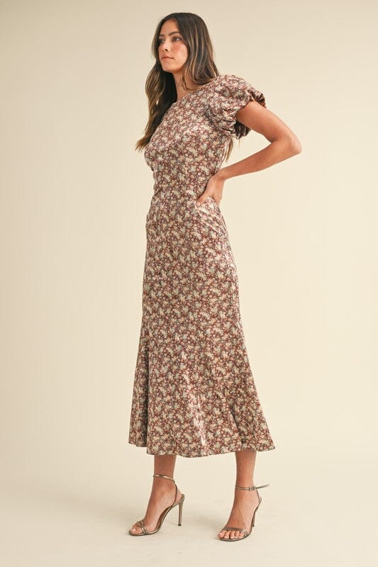 Velvet Floral Ditzy Mermaid Midi Mable