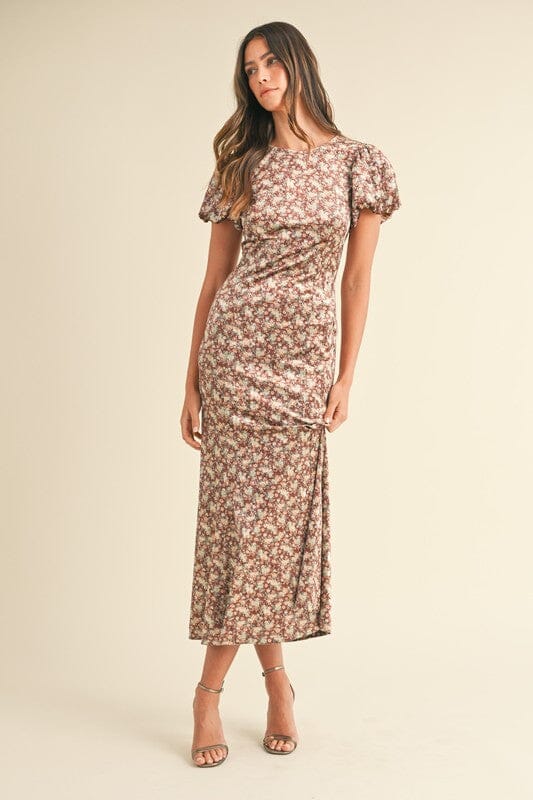 Velvet Floral Ditzy Mermaid Midi Mable