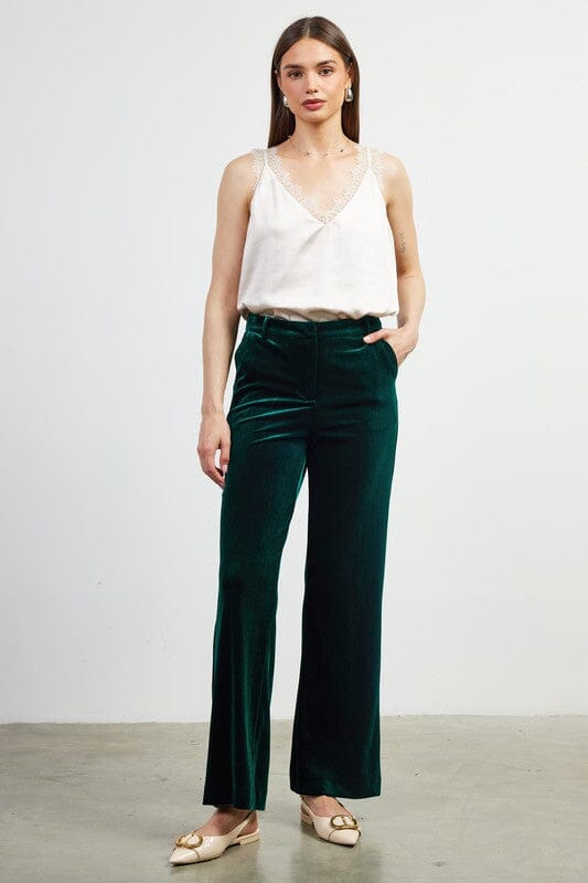Velvet Straight Fit Pants skies are blue