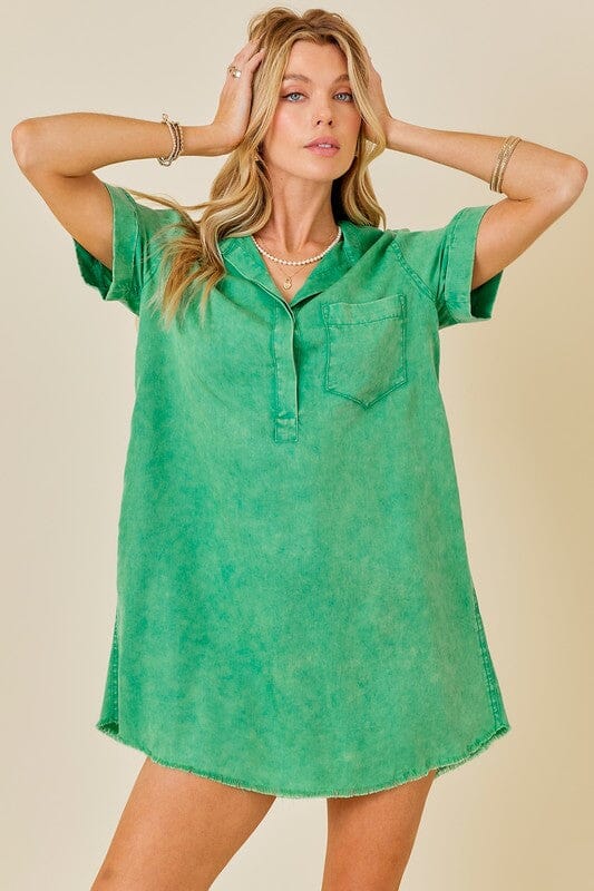 Washed Denim Shirt Dress day + moon