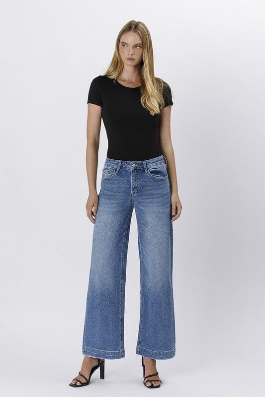 Wide Leg Trouser Jeans Vervet by Flying Monkey