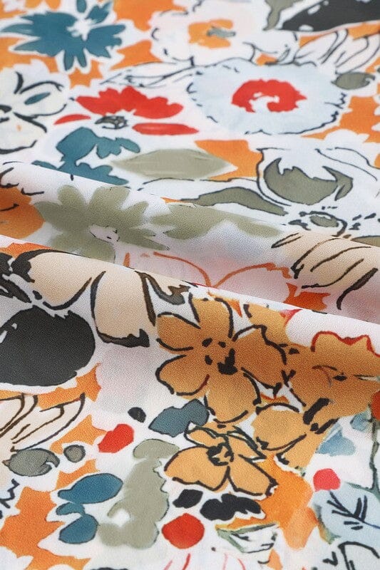 Wildflower Split Neck Top Shewin