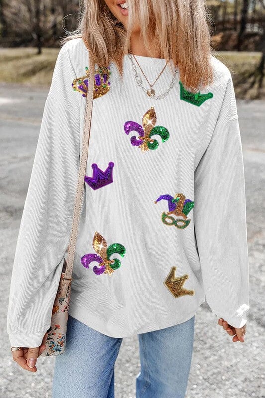 WINTER SPECIAL - Mardi Gras Trio Sequin Top Kentce