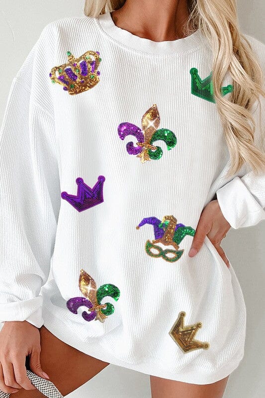 WINTER SPECIAL - Mardi Gras Trio Sequin Top Kentce