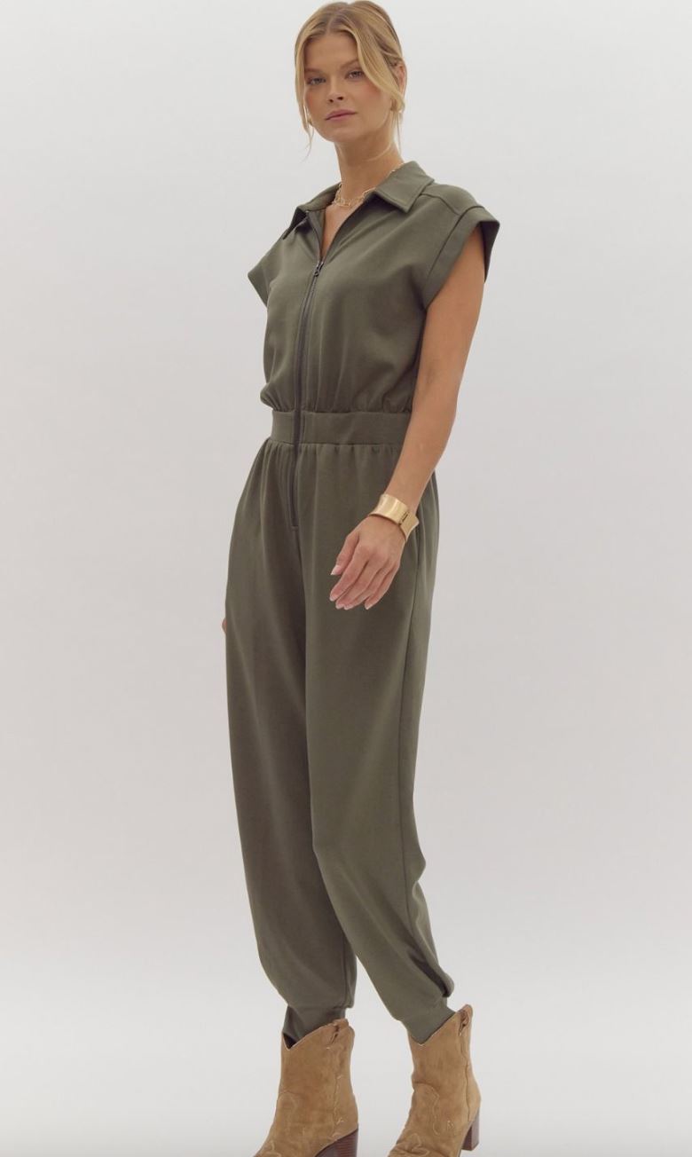 Zip Front Jumpsuit entro