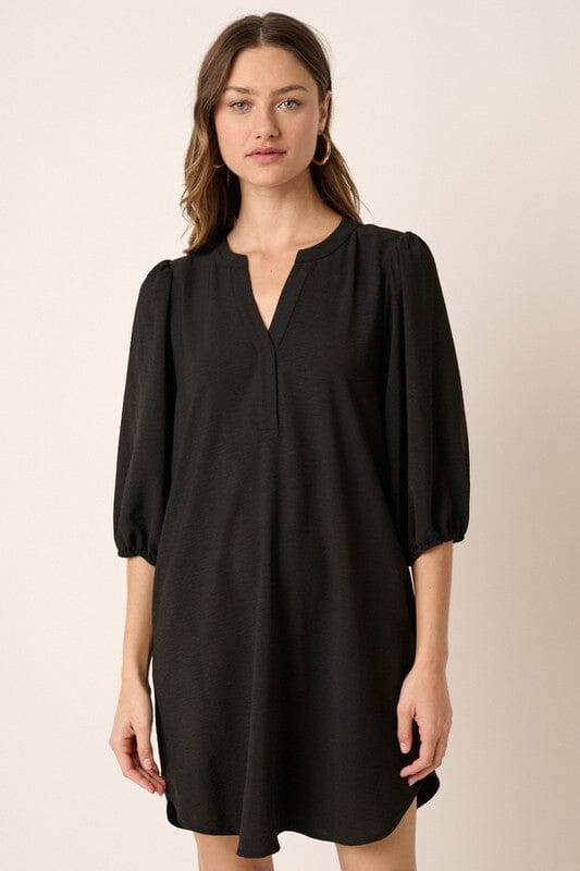 3/4 Airflow Puff Sleeve Dress Mittoshop