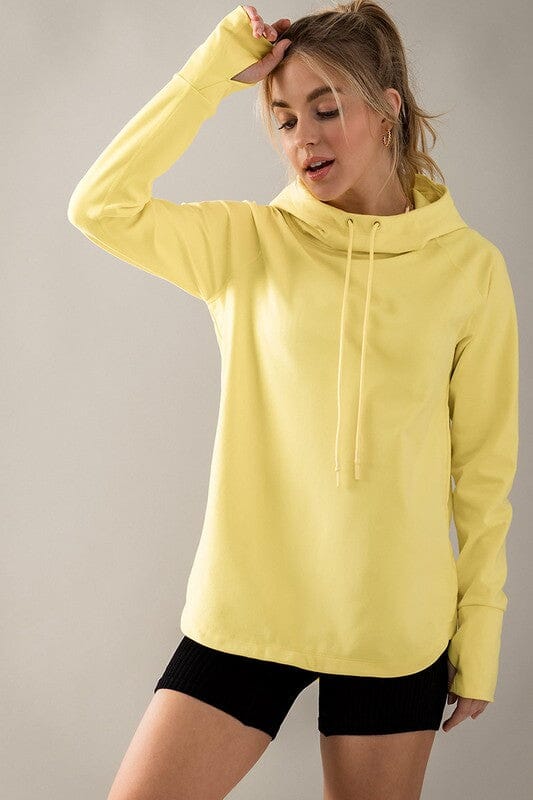 Active Hoodie with Thumb Holes Mono B