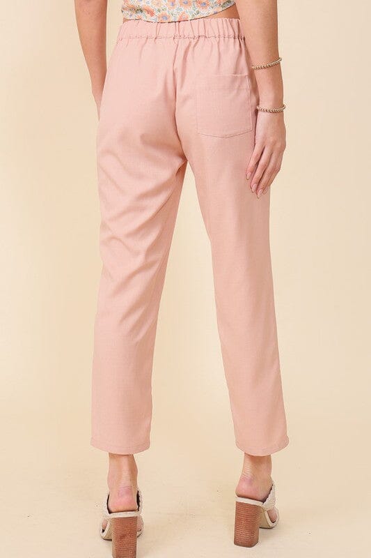 Ankle Pants w/ Elastic Back lumiere