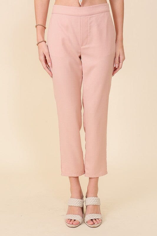 Ankle Pants w/ Elastic Back lumiere