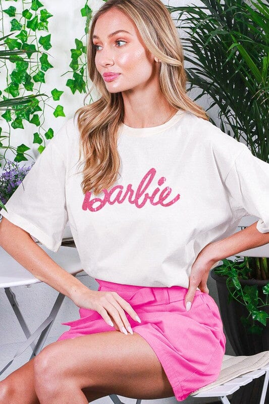 Barbie Sequin Tee Vine & Love