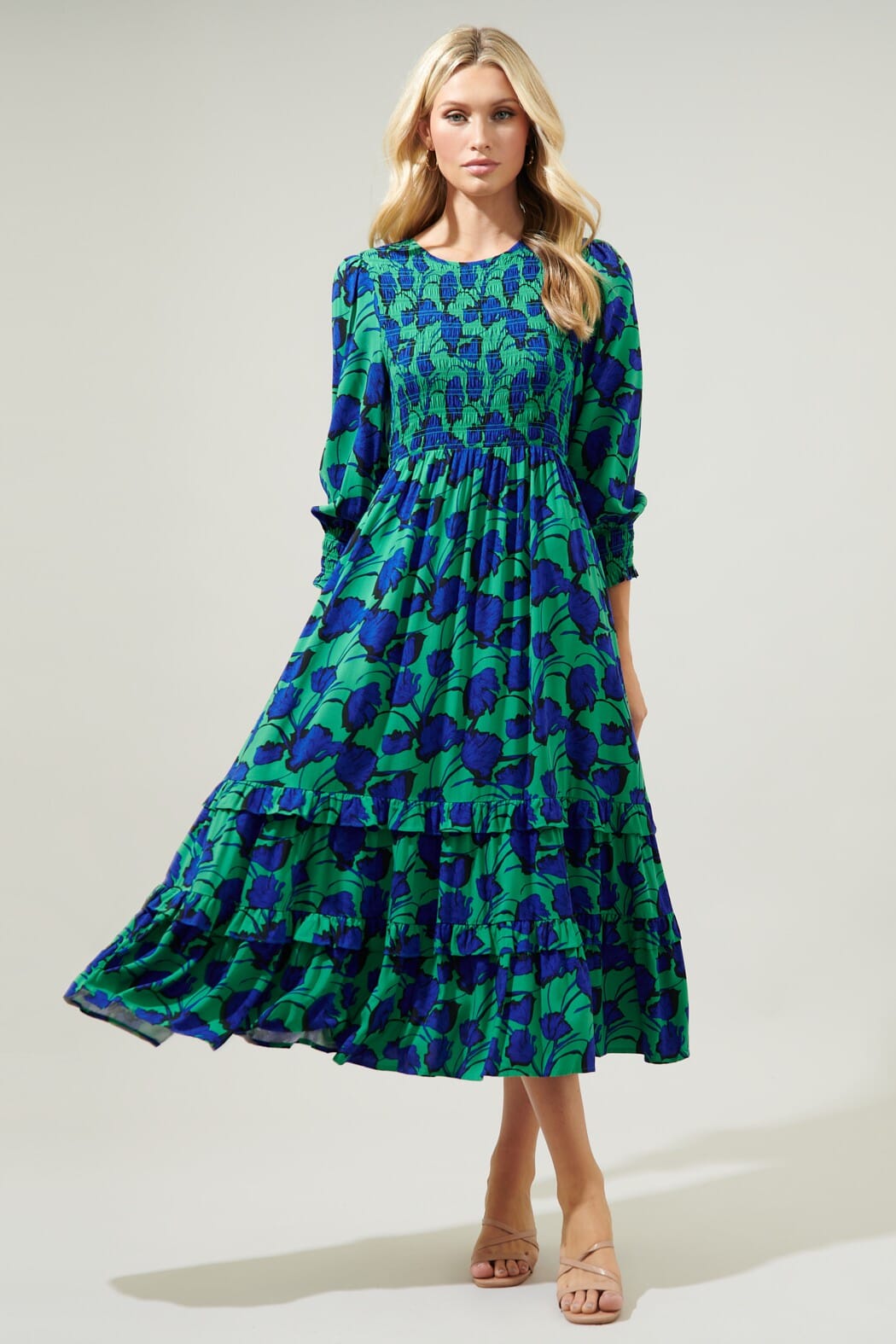 Berry Punch Ludlow Smocked Maxi Dress Sugarlips