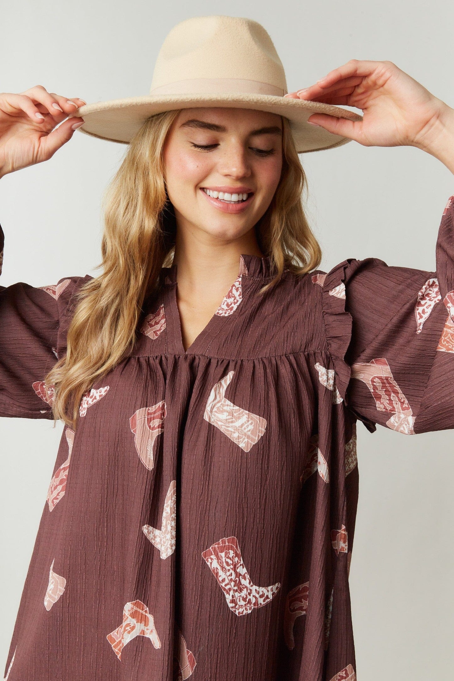 Boots Mini Dress With Side Pocket fantastic fawn