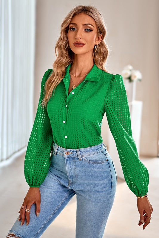 Burnout Gingham Button Up supreme fashion