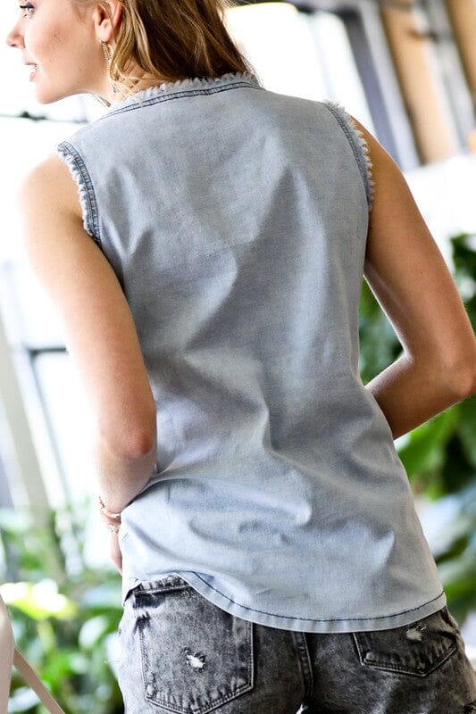 Chambray Tank mazik