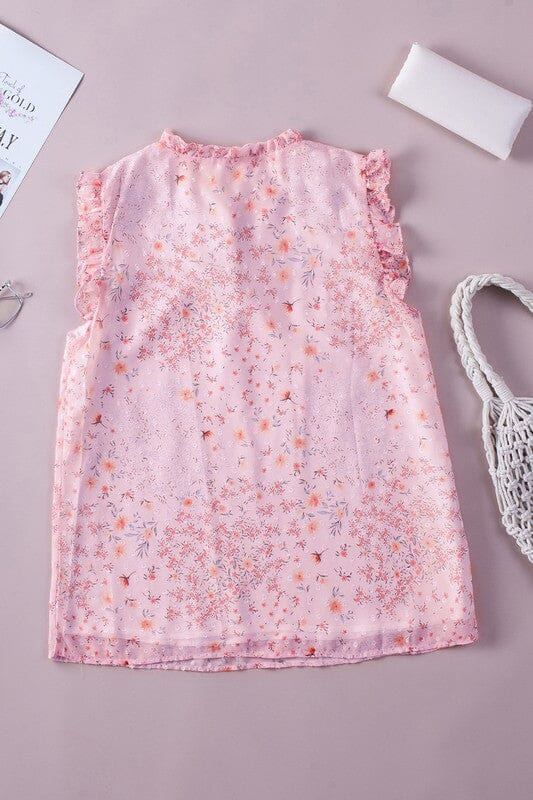 Cherry Blossom Sleeveless Top Kentce