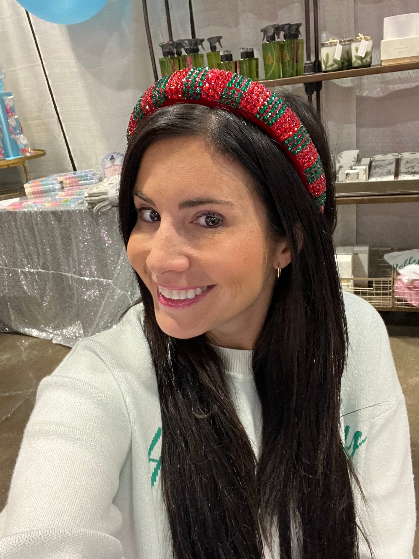 Christmas Rhinestone Headband SNAP-Something New And Pretty