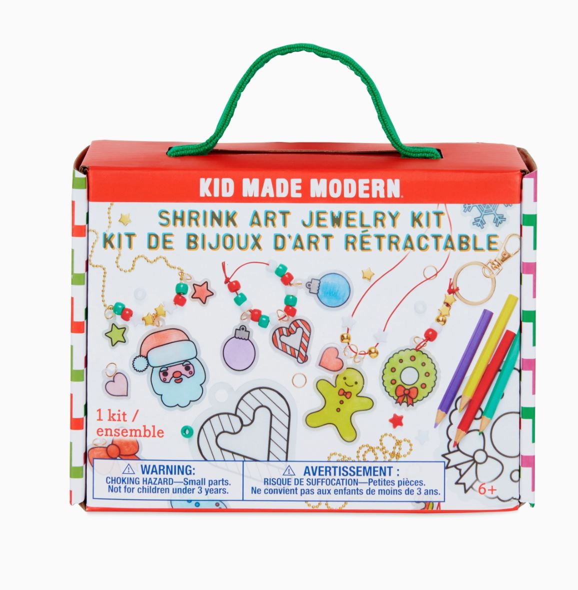 Christmas Shrink Jewlery Kit Kid Made Modern