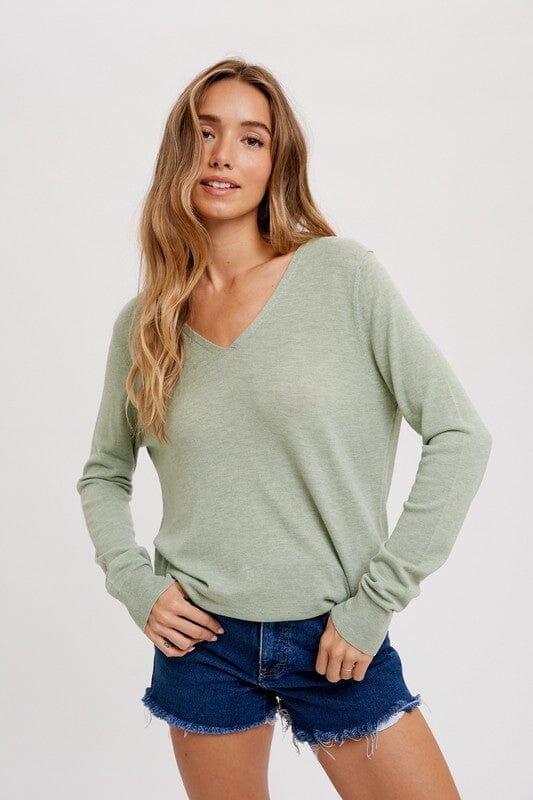 Classic Essential V-Neck Top Bluivy