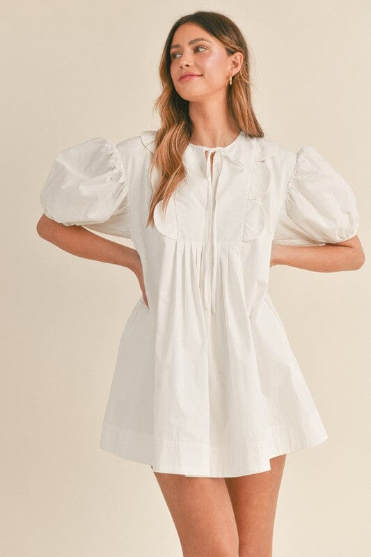 Cotton Scalloped Detail Dress Mable