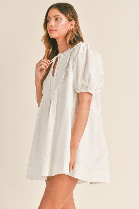 Cotton Scalloped Detail Dress Mable