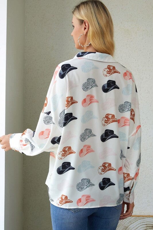 Cowboy Hat Button-Up sweet lover fashions