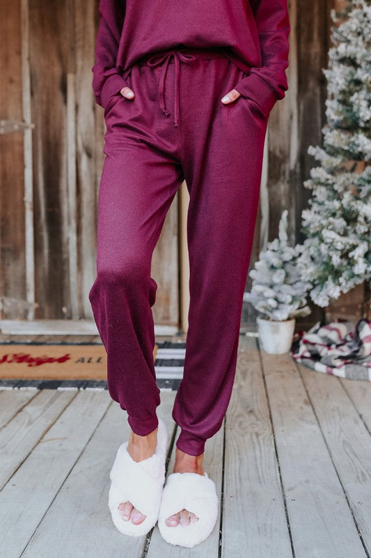 Cranberry Loungewear Set Shiying