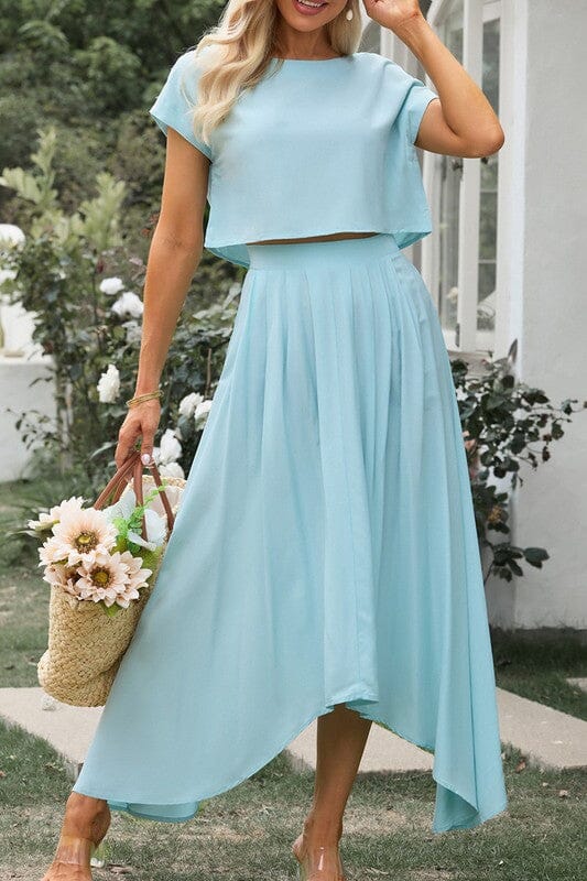 Cropped Skirt Set Kentce