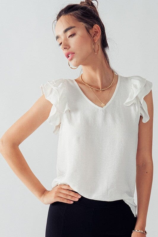 Dixon Flutter Sleeve Top Trend Notes