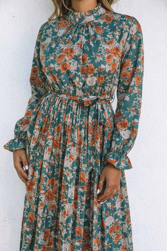 Fall Mock Neck Midi Kentce