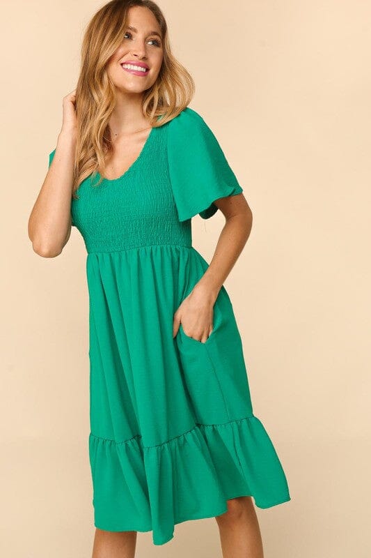 Fit and Flare Smock Dress Haptics