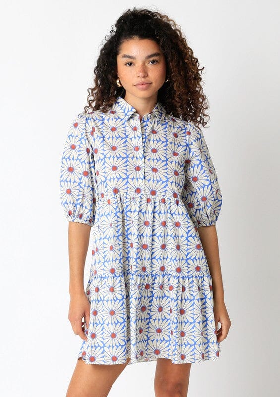 Freya Daisy Print Dress Olivaceous