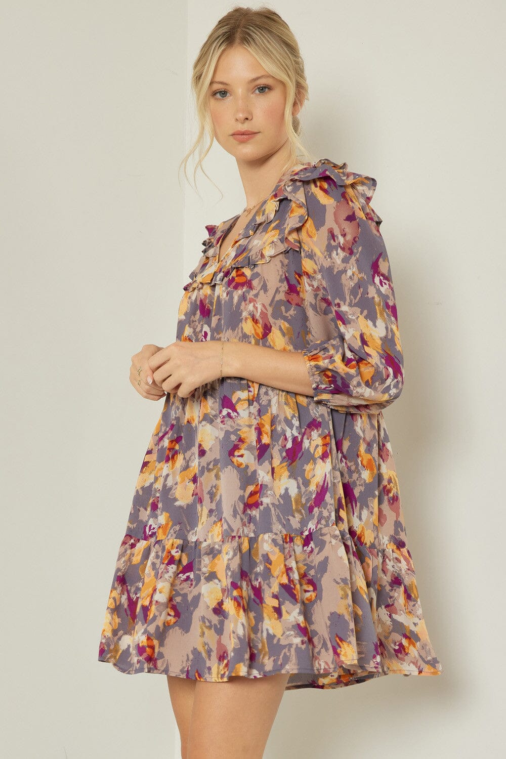 Friendsgiving Brushstroke Dress entro