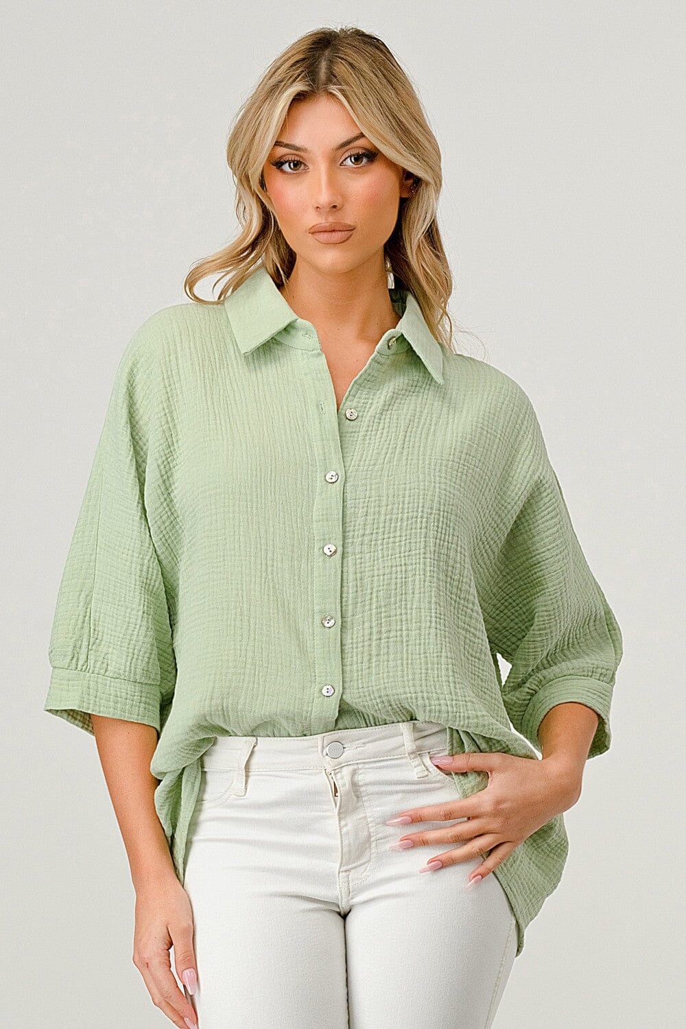 Gia Gauze Top pixie and ivy