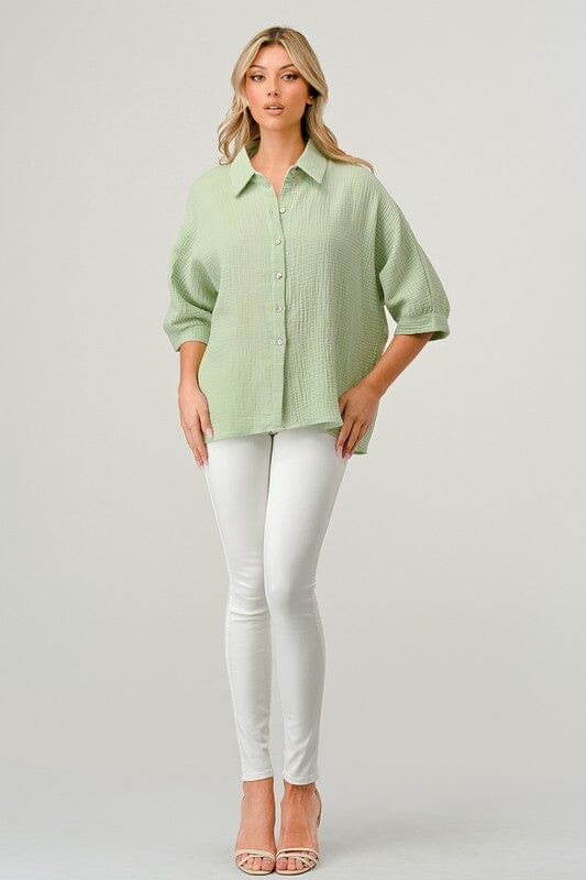 Gia Gauze Top pixie and ivy